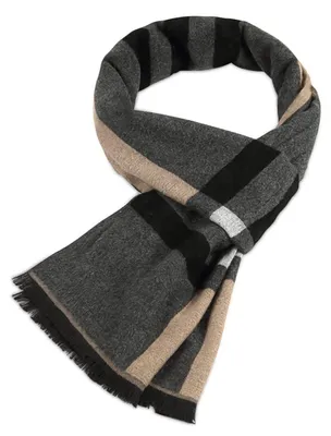 Produktbild von Omgoods – Hochwertiger Wollschal für Herren – Winterlicher Business-Look mit Karomuster
