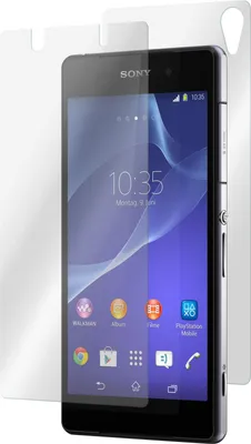 Produktbild von 2er-Pack PhoneNatic Glas-Folie klar Fullbody  kompatibel mit Sony Xperia Z2 - Panzerglas für Xperia Z2