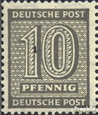 Produktbild von Briefmarken Sowjetische Zone (All.Bes.) 1945 Mi 131IV, 1 mit dem Rand verbunden (Feld 26) postfrisch Ziffer