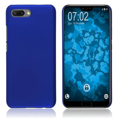 Produktbild von PhoneNatic Case kompatibel mit Huawei Honor 10 - Hülle blau gummiert Hard-case Cover
