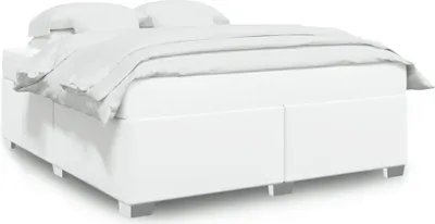 Produktbild von vidaXL Bettgestell Weiß 180x200 cm Kunstleder