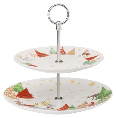 Imagen del producto de Hutschenreuther Sammelserie 2017 O Tannenbaum Etagere 2-tlg. 02471-727202-25310 /Abverkauf nur solange Vorrat reicht