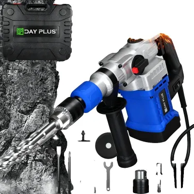 Image de Marteau-piqueur, puissance 1500W, design à 4 fonctions, couleur bleue