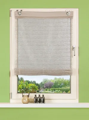 Produktbild von Home Wohnideen Raffrollo Effektvoile stein 140 x 60 cm
