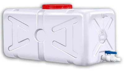 Image de Solidchoice - Réservoir de stockage d'eau pour l'extérieur, 200 litres, conteneur de qualité alimentaire avec robinet