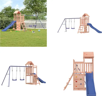 Produktbild von vidaXL Spielturm Massivholz Douglasie - Spielplatz - Spielplätze - Garten Spielplatz - Outdoor Spielplatz