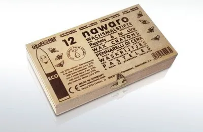 Produktbild von Nawaro Wachsmalstifte in Holzbox