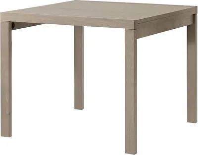Immagine prodotto di Milani Home - tavolo da pranzo allungabile a libro 90 x 90/180 cm, tortora, legno