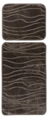 Produktbild von Badematte Lagoon 225 Taupe 2er-Set 50x40x80 cm – Weich & Saugstark