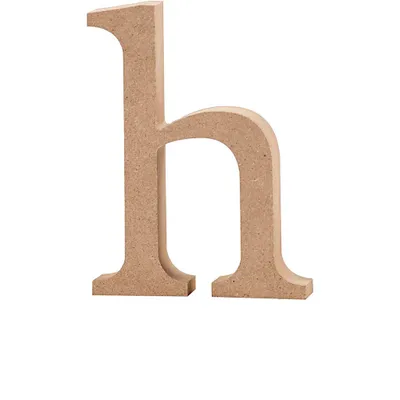Produktbild von Buchstabe, h, H 13 cm, Stärke: 2 cm, MDF, 1Stck