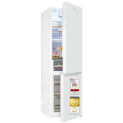 Produktbild von Exquisit Kühl-Gefrierkombination 377 l No Frost | Energieklasse A | leise 39 dB | digitale Temperaturanzeige | KGC5380-115-NF-040A weiss