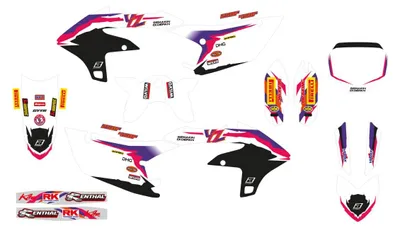 Imagen del producto de Kit de adhesivos BLACKBIRD, compatible con la Yamaha Factory 23, edición conmemorativa del 50 aniversario