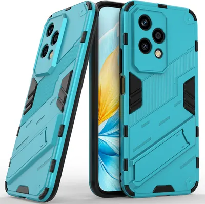Obrázek produktu pro Pouzdro pro Honor 200 Lite Hybridní PC TPU Nárazuvzdorné Ochranné Pouzdro s Funkcí Stojanu modré