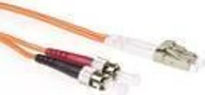 Immagine prodotto di ACT 30 metri LSZH Cavo patch in fibra multimodale 62,5/125 OM1 duplex con connettori LC e ST