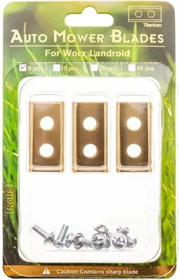 Image de Lame de tondeuse robotisée Worx Landroid Titanium 9 pièces. A00011