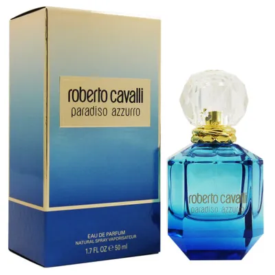 Produktbild von Roberto Cavalli Paradiso Azzurro, Frauen, 50 ml, Bergamotte, Zitrus, Jasmin, Cashmeran, Cypress, Spray