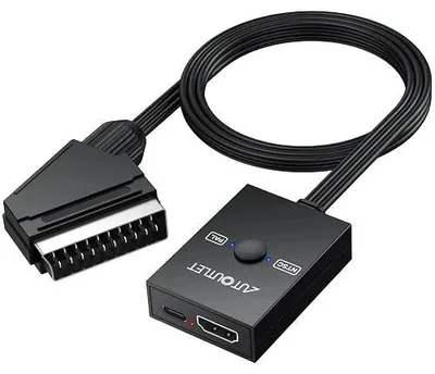 Zdjęcie produktu dla Konwerter HDMI na scart 1080P przełącznik pal ntsc dla telewizora