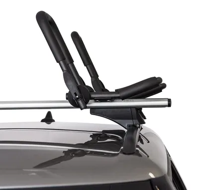 Image de Menabo Porte-kayak de toit support canoë 2 pièces porte-bateau sangles fixation