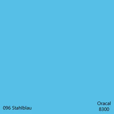 Produktbild von DIN A4 Oracal 8300 Transparent Cal – 32 Farben, Plotterfolie für Glas & Fenster, DIY Folie 1 Stk. 096Stahlblau