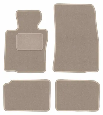 Image de Tapis de sol en moquette pour Mini Countryman R60 2010-2017 (à hayon) – jeu 4 pièces, beiges, sur mesure – Wielganizator LUX