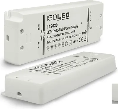 Produktbild von ISOLED LED Trafo 12V/DC, 0-50W, ultraflach, SELV