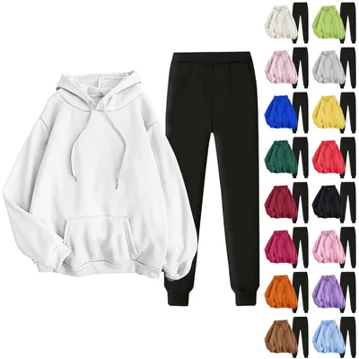 Productafbeelding van Elzusha - Tweedelig Joggingpak Dames Gevoerd Winter Sportset