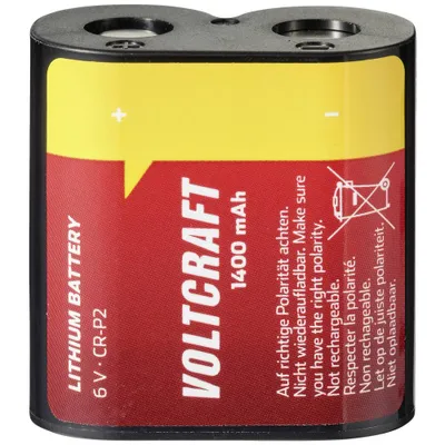 Productafbeelding van VOLTCRAFT CRP2 Fotobatterij, CR-P 2 Lithium, 1400 mAh, 6 V, 1 stuk.