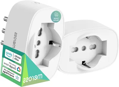 Productafbeelding van Slimme WiFi Stopcontact met Verbruiksmonitor en Timerfunctie - Compatibel met Alexa en Google Home