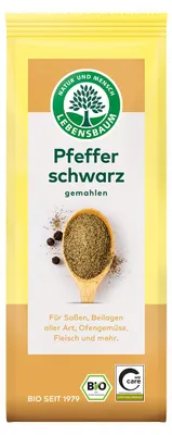 PIEPRZ CZARNY MIELONY BIO 50 g - LEBENSBAUM