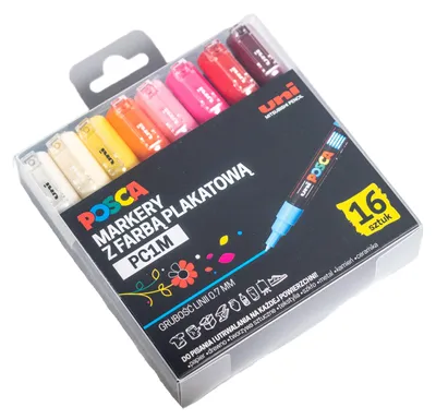 Produktbild von Uni Posca PC-1M Plakatmarker, 16 Farben