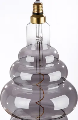 Image de GILDE Ampoule (LED), "Glühbirne", verre, gris, , H. 36 cm, D. 17 cm 40627