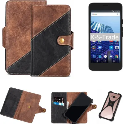 Produktbild von K-S-Trade Handy Hülle Schutz Hülle Schutzhülle Bookstyle Case kompatibel mit Archos Access 55 3G Handy Cover Hülle Schutztasche 1x