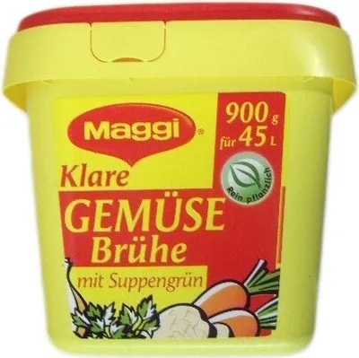 Immagine prodotto di Maggi brodo vegetale trasparente per zuppe o stufati vegan Gastro Box 900g
