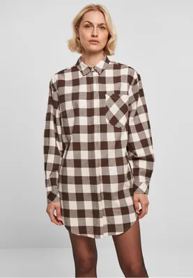 Zdjęcie produktu dla Urban Classics Ladies - Oversize Flannel Shirt Dress - L