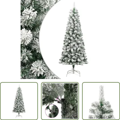 Produktbild von The Living Store Künstlicher Weihnachtsbaum Klappbar Beschneit 210 cm