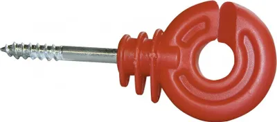 Produktbild von Ringisolator kompakt, rot - kurze Stütze, 50er Pack - Ringisolator - mit kurzer Stütze  rot