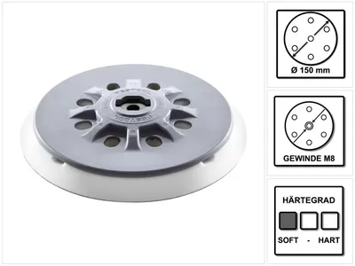 Imagen del producto de Festool Plato de lija ST-STF D150/MJ2-M8-SW 150 mm extra blando ( 202459 ) - nueva versión de ( 498986 )