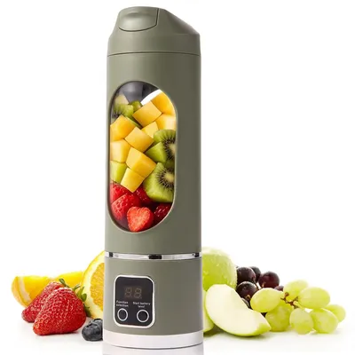Produktbild von Entsafter,Tragbarer Saftmixer 400 ml, USB-Aufladung, ideal für unterwegs und Outdoor