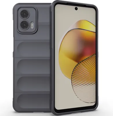 Produktbild von Handyhülle für Motorola Moto G73 Weich TPU Silikon Stossfest Anti-rutsch Hülle Dunkelgrau