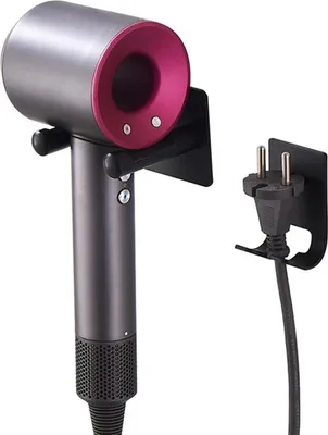 Produktbild von Haartrockner Halterung kompatibel mit Dyson Universal Wandhalterung Halter, selbstklebender Kabelsteckerhalter