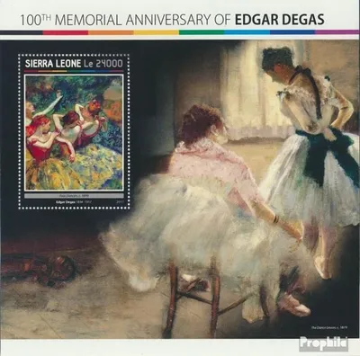 Produktbild von Briefmarken Sierra Leone 2017 Mi Block 1143 (kompl. Ausg.) postfrisch Edgar Degas