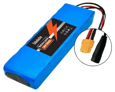 Image de Batterie pour véhicules électriques, capacité de 100 000 mAh, tension de 36 V, connecteur XT60 DC
