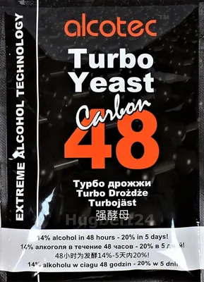Produktbild von HUGBERT Alcotec 48 Carbon Turbo, Alkohol, Gärhefe, Hefe, Schnaps, Brennhefe, Destillation, 3 Stück