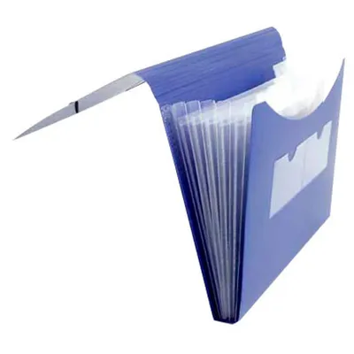 Image de FolderSys 70004-40 Fardes à compartiments,5 compartiments, bleu