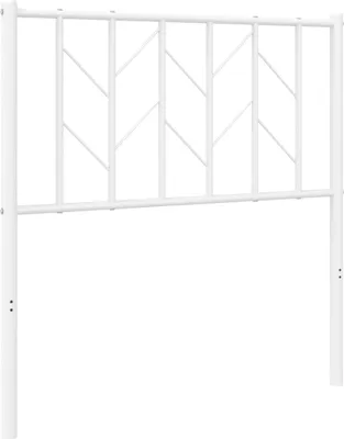 Produktbild von vidaXL Ersatz-Kopfteil Metall Weiß 80 cm