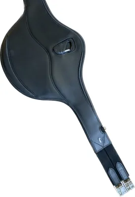 Produktbild von Sattelgurt mit Bauchlatz Le Havre schwarz 135 cm