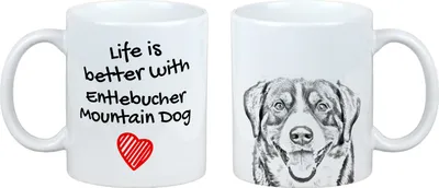 Zdjęcie produktu dla Entlebucher Sennenhund - Kubek z psem, kubek z motywem, spersonalizowany prezent marki Art-Dog