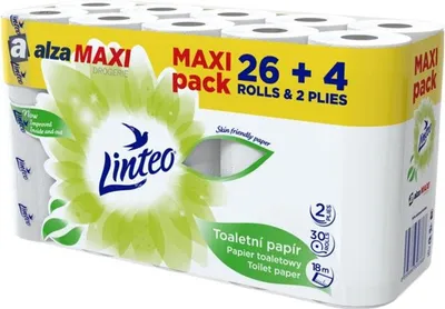 Immagine prodotto di LINTEO, carta igienica MAXI PACK, confezione da 30 rotoli
