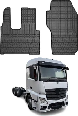 Image de Tapis de Sol pour Mercedes Actros 2012-2020 Noir Caoutchouc