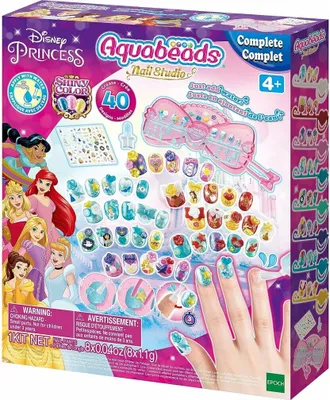 Zdjęcie produktu dla Zestaw koralików Aquabeads - naklejki na paznokcie Disney Princess